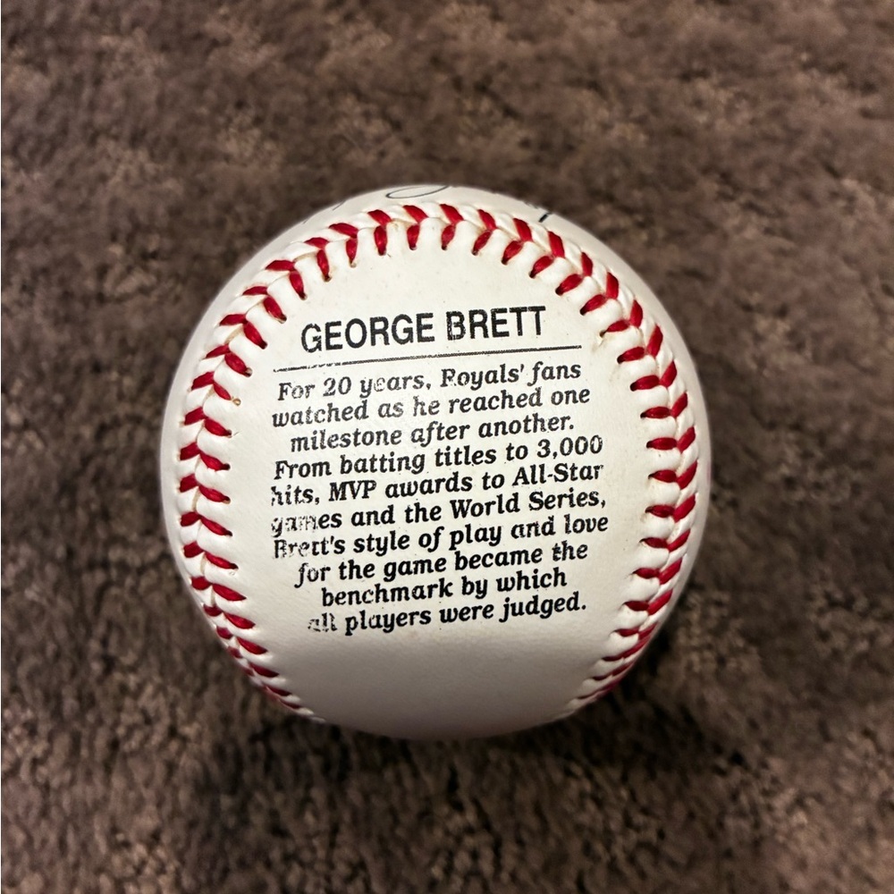 Commemorative George Brett Baseballs - Picture 2 of 7